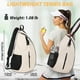 thumbnail image 5 of Bolsa para Raqueta de Bádminton | Mochila para Raqueta de Tenis con Correa Cruzada | Correa de Hombro Ajustable | Gran Capacidad | Bolsillos Antirrobo | Multi-Deporte para Mujeres Adultas, 5 of 9