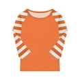 thumbnail image 3 of Xyxonk Girls Tops Size 10-12 Three Quarter Sleeve Shirts Summer Cute Color Block Printed Shirts Kids Crewneck Knit Size 10-12 Tshirts Trendy Tween Girls Clothes Girls Size 10 Summer Clothes, 3 of 4