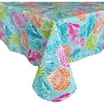 thumbnail image 6 of Newbridge Shoreline Tropical Seashell Print Flannel Back Vinyl Tablecloth, 70 inch Zippered Umbrella Round, 6 of 7