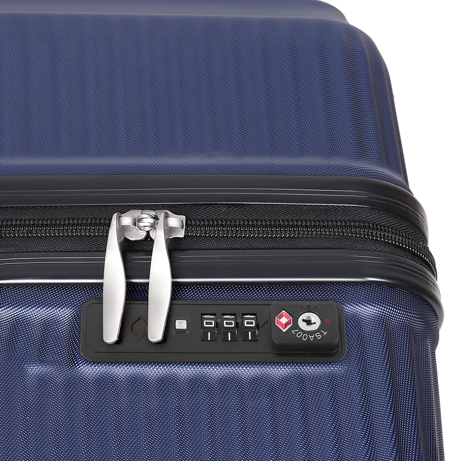 Luggage 3 Pieces Sets Suitcase Set ABS Durable Luggage Blue20"24"28"
