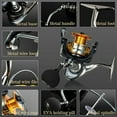 thumbnail image 4 of Autoez Heavy Duty 17+1 BB Spinning Reel Fishing Reel Metal Spool Max Drag 18lb, 4 of 7