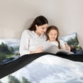 thumbnail image 4 of Homewish Woodland Animal Bear 7pcs Bedding Comforter Set,Rustic Natural Scenery Queen Bedding Sets,Green Brown Queen Sheet Sets For Kids,Microfiber Bedroom Decor Reversible, 4 of 8