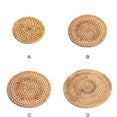 thumbnail image 7 of 4PCS Handmade Rattan Coaster, Natural Wicker Boho Coasters Set, Heat-resistant Drink Coasters for Coffee Table Housewarming Gifts Hot Drinking Home Decor Protecting Table, 7 of 7