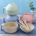 thumbnail image 6 of ACDANC Microwave Ramen Bowl Set,Instant Noodles Bowl with Chopsticks&Fork,Microwave Noodle Bowl College Dorm Room Essentials for Girls for Boys Apartment Essentials - Pink, 6 of 7