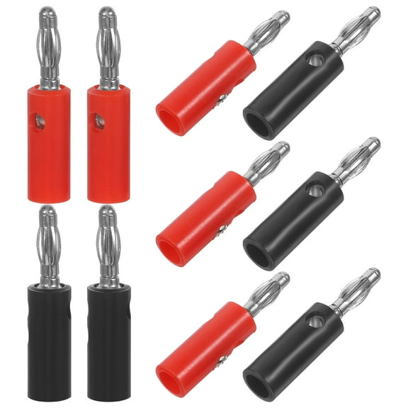 ifundom 10-Pack Replacement Banana Plugs for Audio Video Receiver Speaker Wire Connectors with Unique Identification