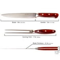 thumbnail image 3 of BergHOFF Pakka Wood 15pc Stainless Steel Steak & Carving Knife Set, 3 of 8
