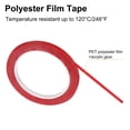 thumbnail image 3 of 2 Rouleaux Rouges 0.26 Pouce x 72 Yards Ruban Électrique en Polyester pour Animaux Haute Température Chaleur 6.5mm x 66m, 3 of 6