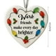 thumbnail image 3 of Decoraciones navideñas, adornos navideños, corazón de cristal marino con forma de corazón, decoración de la amistad, recuerdo de la amistad, adorno de corazón de la amistad para el árbol de Navidad, a, 3 of 5