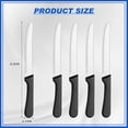 thumbnail image 2 of 8.66in Stainless Steel Dinner Knife for Kitchen Portable Metal Steak Knife 12 Pack Serrated Blade Steak Knives for Dinner Restaurant Home, 2 of 5