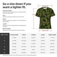 thumbnail image 4 of Bixox Men's Tropical Palm Leaves Fern Leaf Printed Short Sleeve Skinny Athletic T-Shirt, 4 of 6