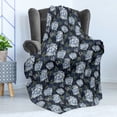 thumbnail image 4 of Floral Soft Flannel Fleece Throw Blanket, Shabby Form Classic Peony Petal Blossom Beauty Feminine Vintage Motif, Cozy Plush for Indoor and Outdoor Use, 50" x 60", Pistachio Green Blue, by Ambesonne, 4 of 5