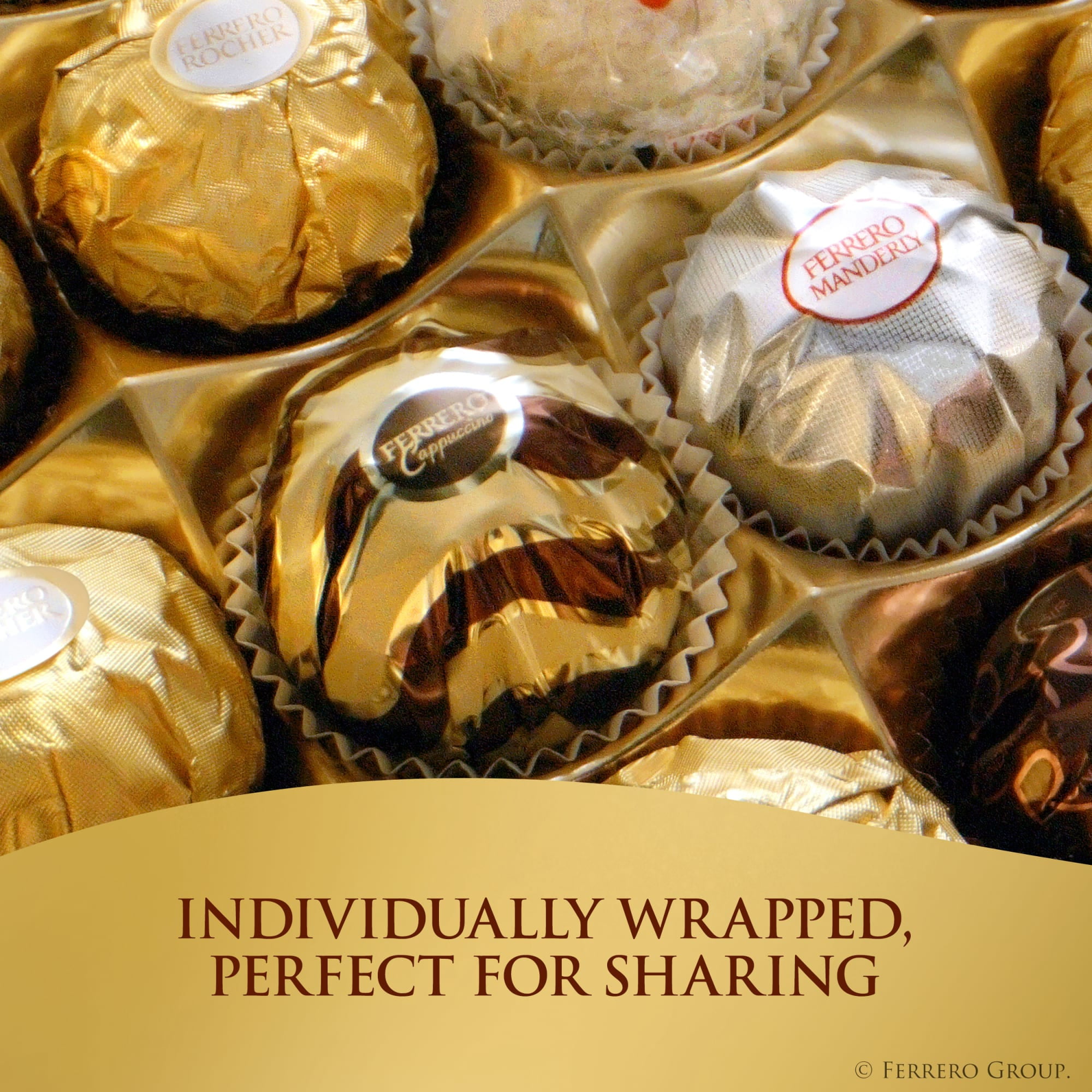 FERRERO COLLECTION Fine Assorted Confections Heart Box, 7.2 oz / 205 g, Premium Dark, Hazelnut, Milk and Coconut Chocolate Gift for Valentine’s Day