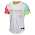 thumbnail image 2 of Youth Nike Jackson Merrill White San Diego Padres City Connect Limited Jersey, 2 of 3
