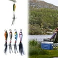 thumbnail image 2 of Metal Fishing Lures Jigs Fishing Bass Slow Spinner Wobblers Spoon Trolling U5 φш M8R3, 2 of 5