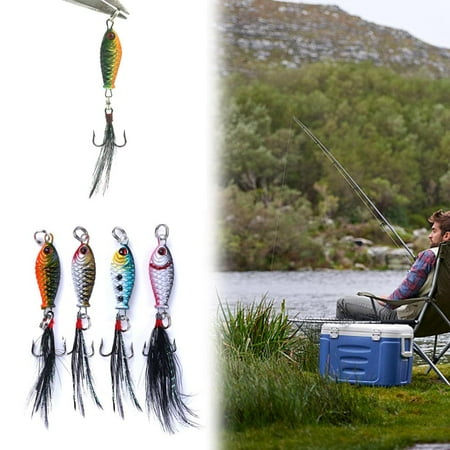 ActiveGlam Metal Fishing Lures Jigs Fishing Bass Slow Spinner Spoon Wobblers Trolling P8X1