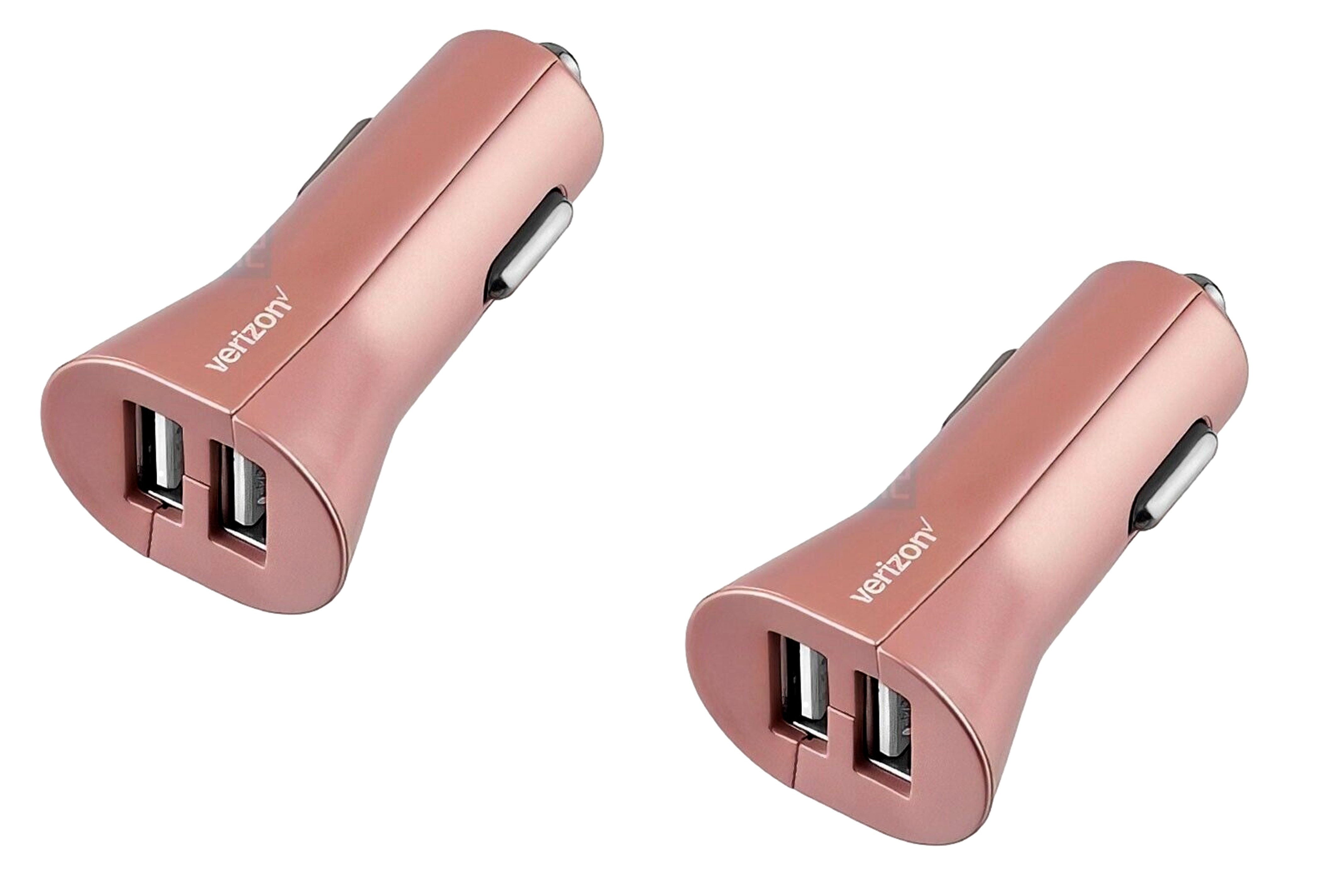 2 Pack Verizon Car Charger 24W with Dual Ports 5 Volt 4.8 Amp Apple