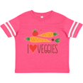 thumbnail image 3 of Inktastic I Love Heart Veggies Vegetables Healthy Food Boys or Girls Toddler T-Shirt, 3 of 5