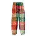 thumbnail image 5 of Garbnen Plaid Flannel Pajama Pants for Men Winter Fluffy Fleece Sleeping Pants for Men with Pockets Wide Leg Elastic Band Pajamas Bottoms, 5 of 7