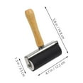 thumbnail image 2 of HOMEMAXS Black Roller for Crafting and Printmaking Tools Made of Wood and Plastic for Home Use Size 4pcs, 2 of 8
