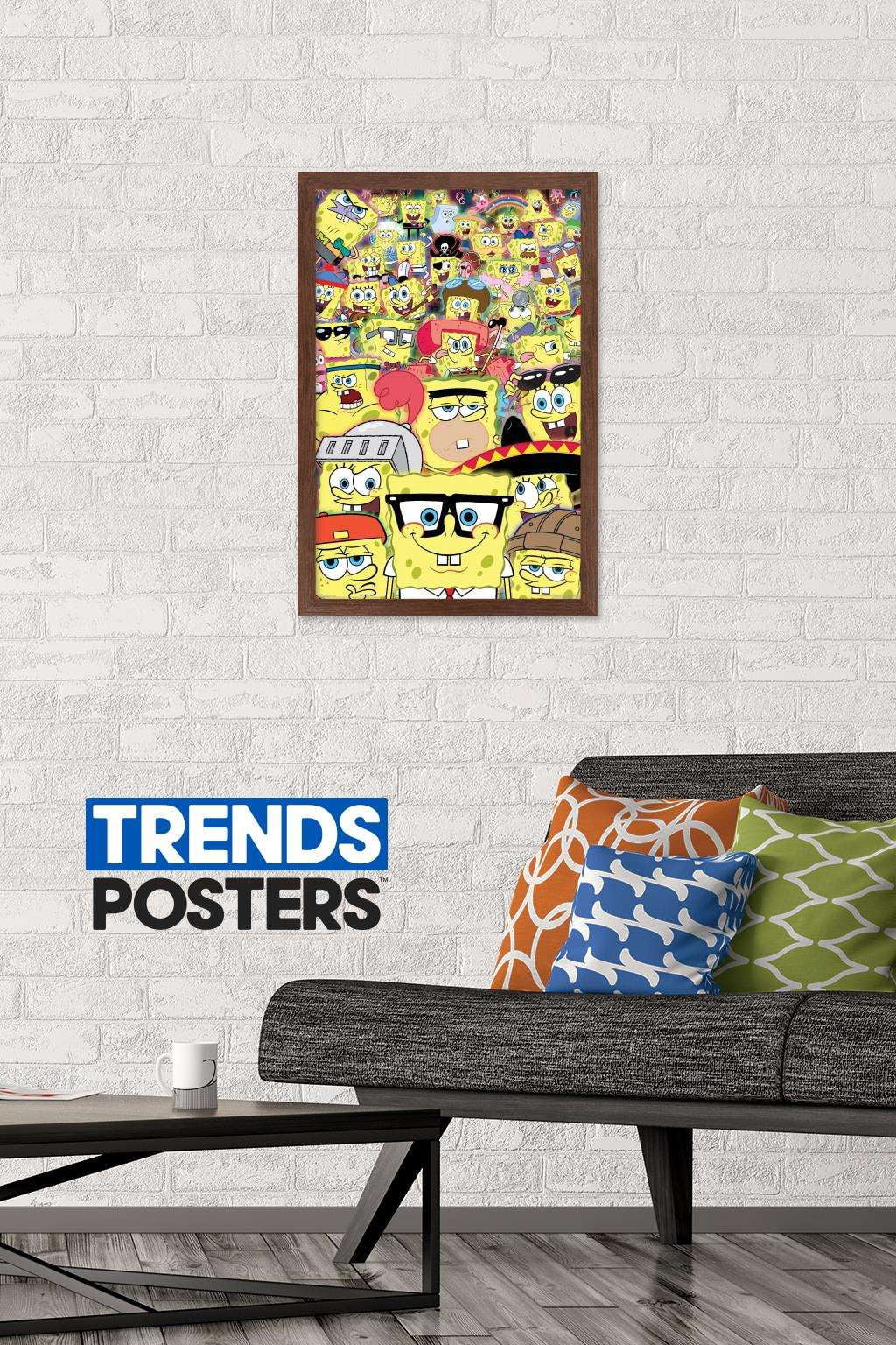 Nickelodeon Spongebob - Disguise Wall Poster, 14.725" x 22.375", Framed