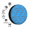 thumbnail image 4 of Goofa Cute Shark Pattern Universal Tire Cover for Jeep, SUV, Truck, and Trailer – Waterproof, UV-Resistant,Easy to Install, Fits 14"-17" Tires-17 inch, 4 of 6