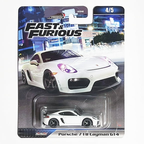 HW Premium Fast & Furious #4 Porsche 718 Cayman GT4 HNW46