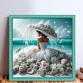 thumbnail image 2 of Kit Punto Cruz para Niña Bordado Con Hilo Algodón Ecológico 11CT Arte 40x40cm, 2 of 9
