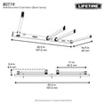 thumbnail image 6 of Lifetime Steel Wall-Mounted Chair Rack for up to 10 Folding Chairs (80719), 6 of 10