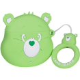 thumbnail image 1 of Linda funda para AirPod 2/1, diseño de personajes de dibujos animados, funda Funky Air Pods, silicona suave, animal 3D único para niñas, niños y mujeres, fundas para AirPods 2 y 1 (oso arco iris verde) - Verde - Sailing Electrónica, 1 of 5