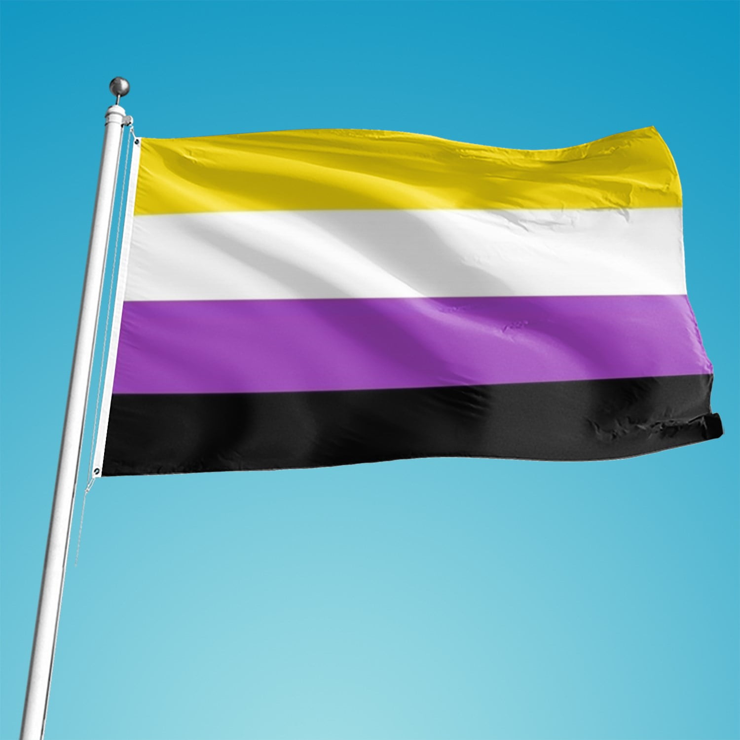 Non Binary Flag 3x5ft Lgbtqia Nb Pride Non Binary Pride Flag Nonbinary Flag Walmart Com
