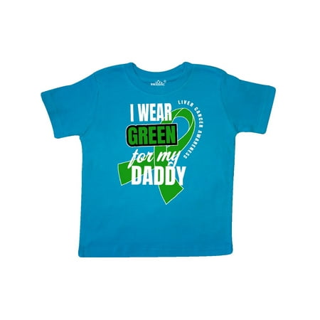 

Inktastic I Wear Green For My Daddy Liver Cancer Awareness Gift Toddler Boy or Toddler Girl T-Shirt