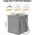 thumbnail image 2 of Qozary Clothes Hanger Organizer Bag-Rigid Hanger Storage Containers with Lid for Dustproof, Large Sturdy Hanger Caddy Organizer Box with Handle, 2 of 4