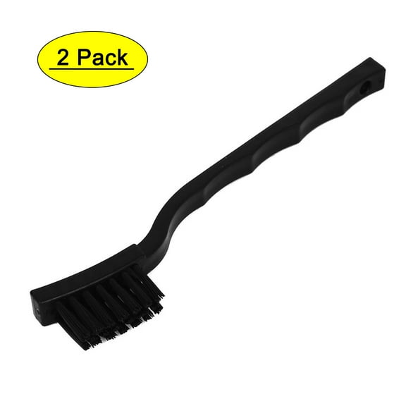 2 Pcs Plastic Handle PCB Circuit Board Cleaning Anti Static Brush Black