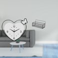 thumbnail image 2 of Reloj De Pared Acrílico En Forma De Corazón Y Cesta De Almacenamiento De Alambre De Metal, Estantes Flotantes, Organizador Decorativo Creativo De Arte De Pared Para Sala De Estudio,, 2 of 8