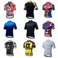thumbnail image 2 of Maillot de ciclismo Maillots de ciclismo para hombre Manga corta Pro Team Road Mountain MTB Maillot Ciclismo Racing Top Camisetas Camisa Azul EE. UU. Reino Unido, 2 of 5