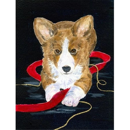 11 x 15 in. Corgi Garden Size Flag