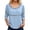 Light Blue, variant on Boho Tops for Women Fashion Clothing Women Blouses Flowy Shirts Butterfly Sleeve Tunic Crew Neck T Shirts
