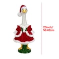 thumbnail image 4 of AYktou Christmas Goose Outfit Set, Christmas Tree Porch Goose Costumes for 23 Inch Cement, Cute Lawn Goose Clothing with Hat, Yard Goose Clothes Dress for Xmas Holiday Entrance Garden Patio Decor, 4 of 9