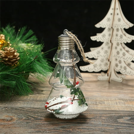 

WOXINDA Tree Shape Creative Christmas Pendant LED Transparent Interior Christmas Home Decor