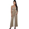 thumbnail image 1 of Conjunto para Mujer 2 Piezas Rayado Top Peplum con Tirantes y Pantalón Palazzo Set Elegante Casual de Tela Ligera, 1 of 5