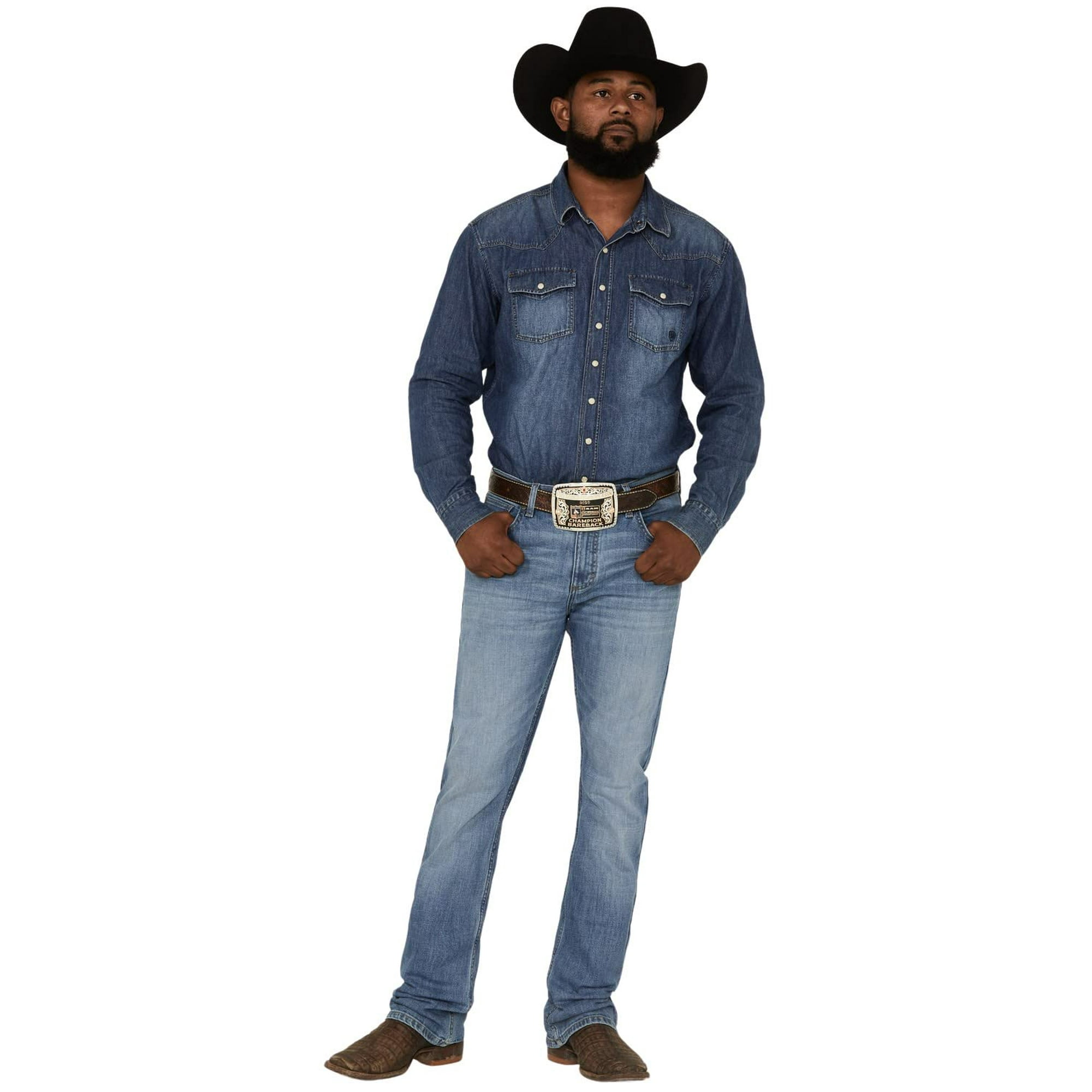 Wrangler Men's 20X Mist Stretch Slim Bootcut Jeans Light Wash 38W x 32L |  Walmart Canada