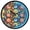 Lion Face Bird Rainbow, variant on Dailycode Night Light Wall Clock Glow in The Dark 12 inch Battery Operated Silent Luminous Clocks, Lion Face Bird Rainbow