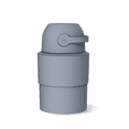 thumbnail image 1 of Pure Magic  Diaper Pail, Heka Medium, Patented Odor-Stop System, Collaspible, Use Any Garbage Bag, Pigeon Blue, 1 of 8