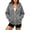 Gray-AnuYalue zip up hoodie women, variant on AnuYalue Women's Zip Up Hoodies Loose Fit Long Sleeve Sweatshirts Pockets Drawstring Track Jackets Trendy Hoodie