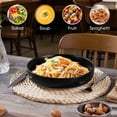 thumbnail image 6 of Vesteel Pasta Bowls Set of 6, 32oz Large Salad Bowl for Home Kitchen, Ceramic Serving Plates for Soup, Cereal, Fruits, Microwave & Dishwasher Safe, Matte Black, 6 of 9