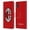 Full Colour Red, variant on Head Case Designs Officially Licensed AC Milan Crest Red And Black Leather Book Wallet Case Cover Compatible with Samsung Galaxy A52 / A52s / 5G (2021)