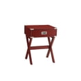 thumbnail image 1 of Mesa auxiliar Casafoyer Babs con 1 cajón roja de madera, 1 of 1