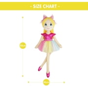 Lullaberry 30” XL Ballerina Princess Polina - Stuffed Plush Life Size Soft Doll - Pink Outfit - Gift for Toddlers and Little Girls