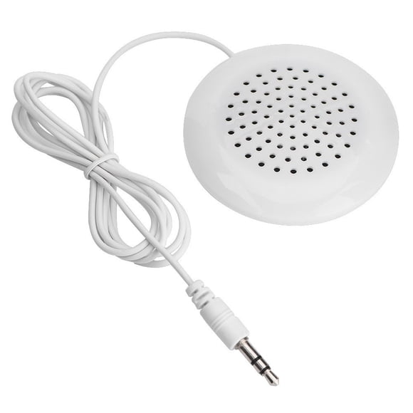 Pillow Speaker Yosoo DIY Minialtavoz estéreo de 3,5 mm, color blanco