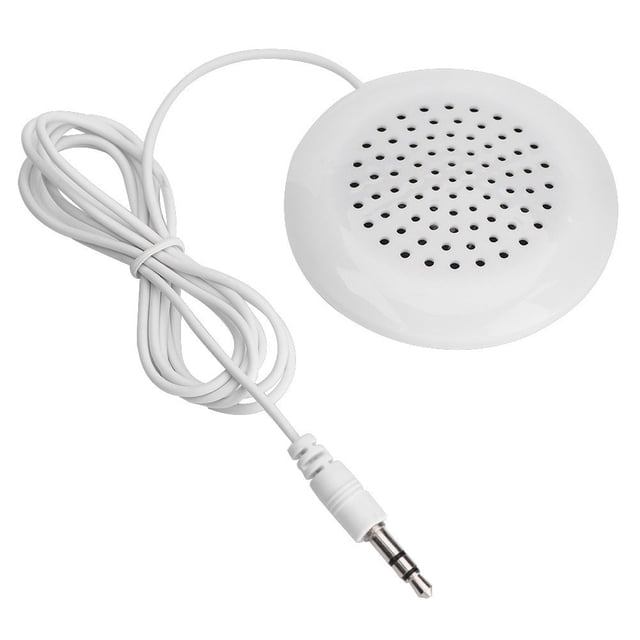 Pillow Speaker Yosoo DIY Minialtavoz estéreo de 3,5 mm, color blanco
